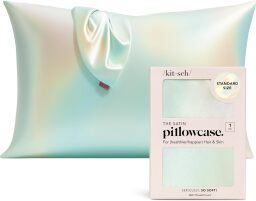 Colorful satin pillowcase and box