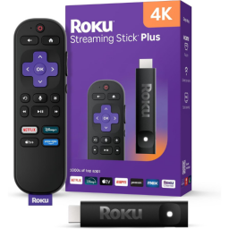 A Roku Streaming Stick Plus 4K