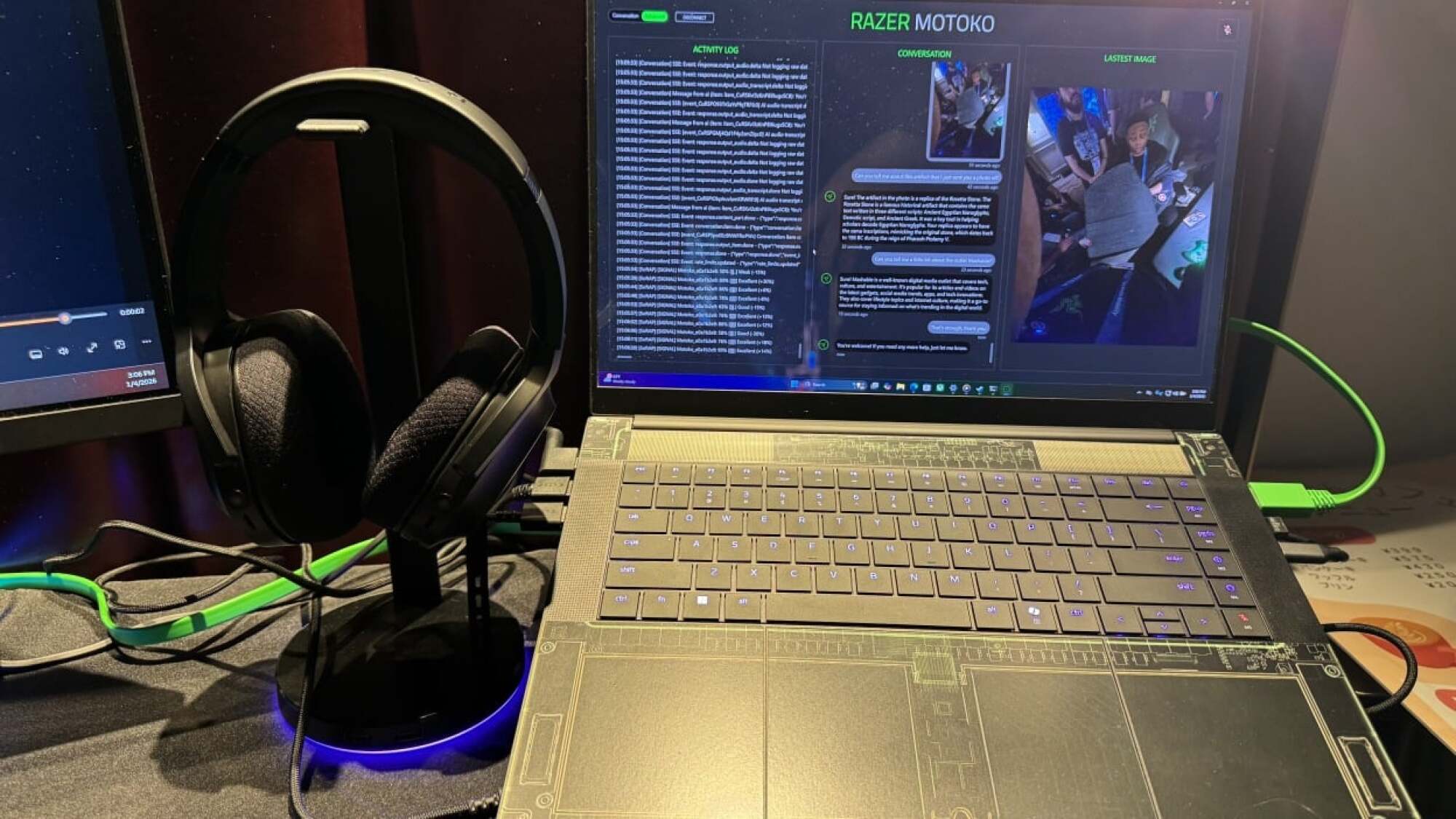 Razer's Project Motoko at CES.