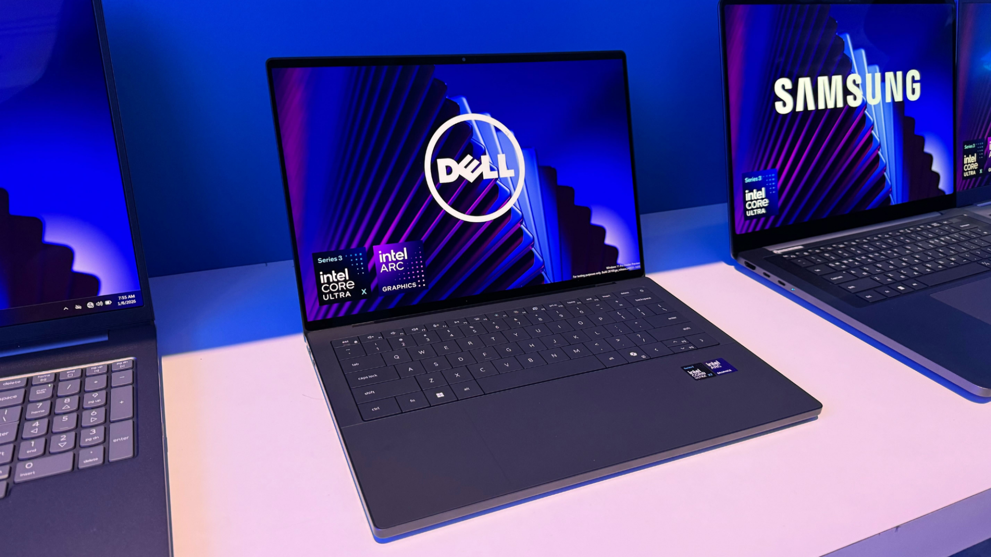 The Dell XPS 14 on display at CES 2026.