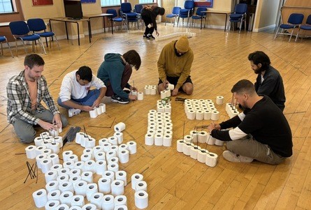 Tethering toilet rolls - it's all coming together